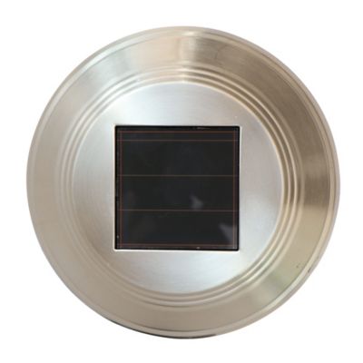 Balise extérieure solaire Kitmat Led intégrée 15 lm 0,02 W IP44 GoodHome chrome vendue par 4 pièces