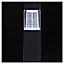 Balise solaire à piquer LED Blooma Carré noir H.38 cm IP44