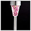 Balise solaire à piquer LED Mosaïque rose H.36 cm IP44