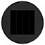 Balise solaire à piquer LED noir H.18 cm IP44