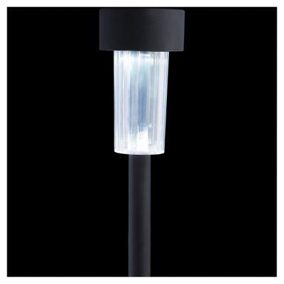 Balise solaire à piquer LED noir H.28 cm IP44