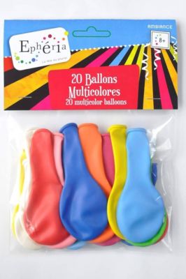 Ballons gonflables multicolores x20 - Atmosphera