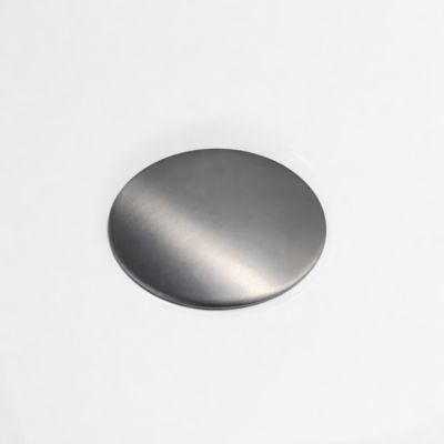 BALNEO - baignoire îlot d'angle gauche 170x80 cm AVOLA avec cache trop-plein et bonde anthracite
