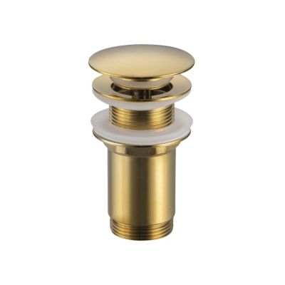 Balneo Bonde clic-clac sans trop-plein, pour lavabo, finition gold, laiton