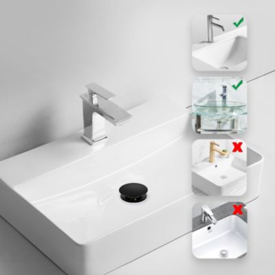 Balneo Bonde clic-clac sans trop-plein, pour lavabo, finition gold, laiton