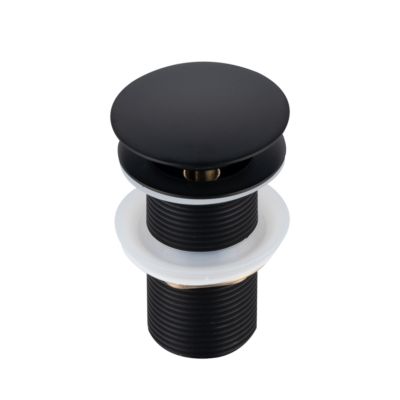 Balneo Bonde clic-clac sans trop-plein, pour lavabo, finition noir, laiton
