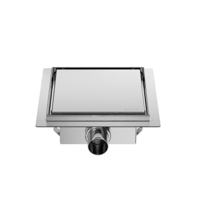 Balneo Caniveau de douche 2 en 1, en Acier Inox 20cm, finition chrome, avec Siphon, SQ-Drain Next