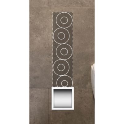 Balneo Distributeur papier-toilette encastrable 72x19,5x12,1cm, acier ...