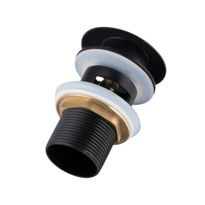Bonde De Lavabo En Laiton Blanc Balneo - Clic-clac - Résistante à La Corrosion - Pour Salle De Bain Avec Ou Sans Trop-plein