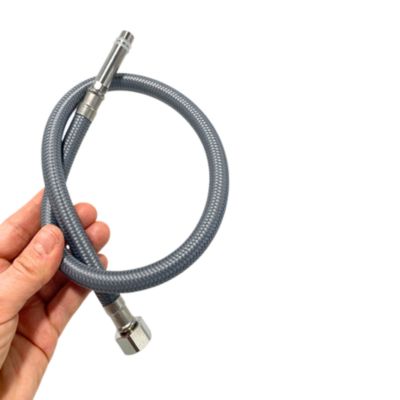 Balneo Flexible de raccordement pour robinet 3/8 x M10 40 cm tuyau PEX gris durable