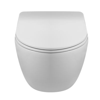BALNEO - pack bâti-support encastré low + cuvette WC LUNA tornado - ensemble pour toilette