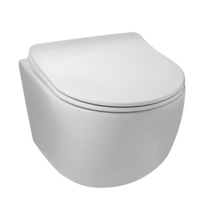 BALNEO - pack bâti-support encastré low + cuvette WC LUNA tornado - ensemble pour toilette