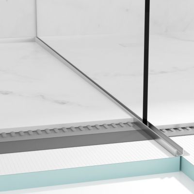Balneo Profil de pente pour paroi droite receveur de douche 170 cm argent