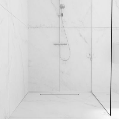 Balneo Profil de pente pour paroi droite receveur de douche 170 cm argent