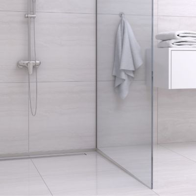 Balneo Profil de pente pour paroi droite receveur de douche 170 cm argent