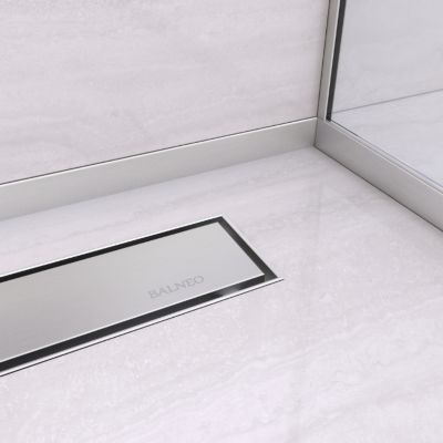 Balneo Profil de pente pour paroi droite receveur de douche 170 cm argent
