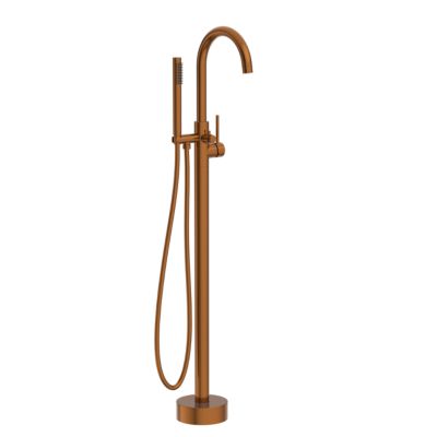 BALNEO Robinet de baignoire autoportant cuivre Acier inoxydable - Mitigeur sur pied pour baignoire CASCADE
