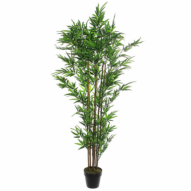 Bambou artificiel en pot vert ø60 x h.180 cm | Castorama