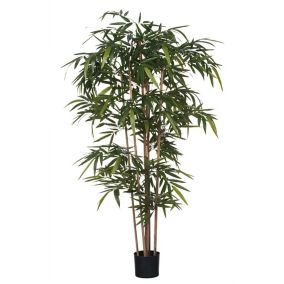 Bambou vert artificiel en pot plastique ø75 x h.180 cm