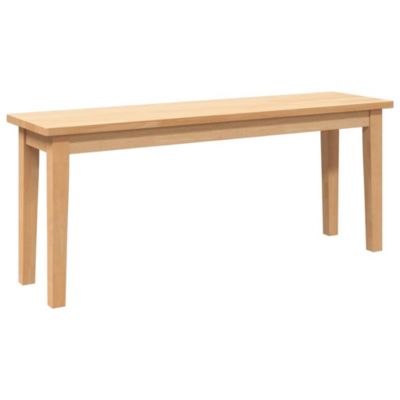 Banc 110 cm bois massif caoutchouc vidaXL