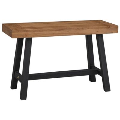 Banc 110 cm Bois massif de teck vidaXL