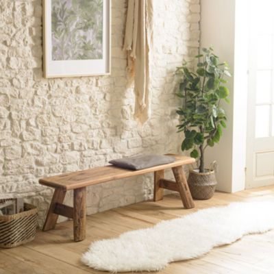 Banc 140x30cm bois pin recyclé