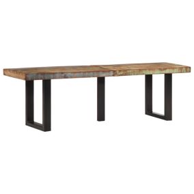 Banc 160 cm bois de récupération massif et acier vidaXL