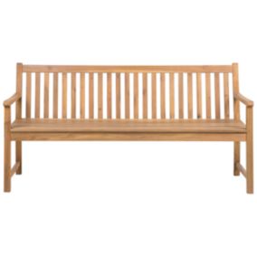 Banc Bois d'acacia certifié 180 cm Bois clair VIVARA