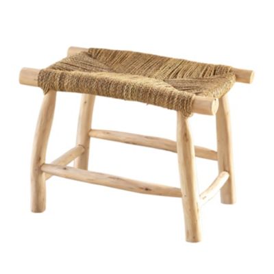 Banc bois naturel Japandi (40x60 cm - Naturel)