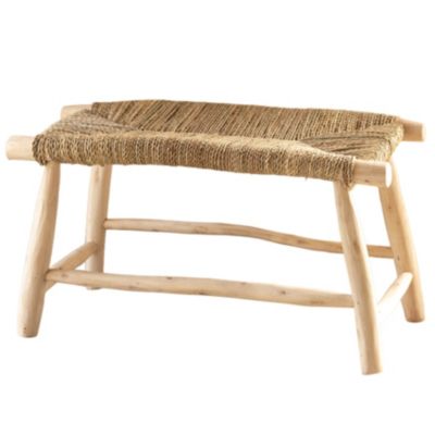 Banc bois naturel Japandi (40x80 cm - Naturel)