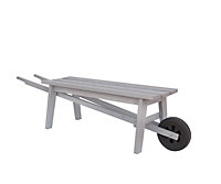 Banc brouette pin Blooma Rural gris