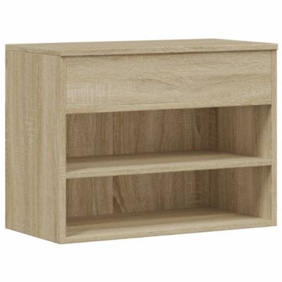 Banc à chaussures, Armoire à chaussures, Meuble de rangement Chêne sonoma 60x30x45 cm Bois d'ingénierie