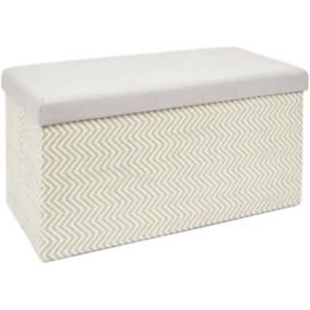 Banc coffre de rangement tressage Mirage