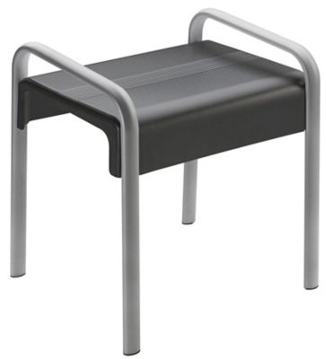 Banc de douche gris avec poignées Godonnier