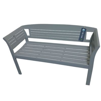 Banc de jardin en bois New York anthracite