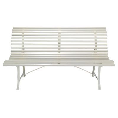 Banc De Jardin En Metal Louisiane Blanc Castorama