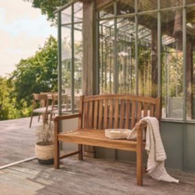 Banc de jardin en teck huilé massif