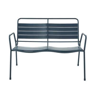 Banc De Jardin Goodhome Cruzen Bleu Nuit Castorama