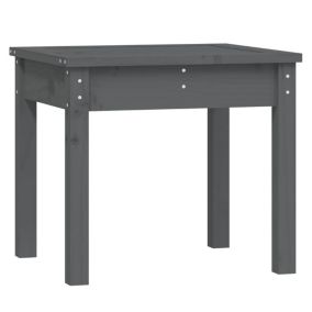 Banc de jardin meuble de patio bois gris Helloshop26