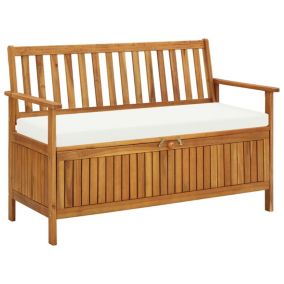 Banc de jardin meuble de patio bois Helloshop26