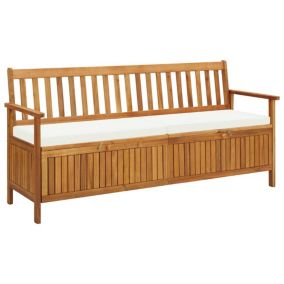 Banc de jardin meuble de patio bois Helloshop26