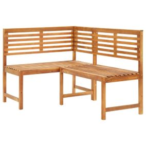 Banc de jardin meuble de patio bois Helloshop26