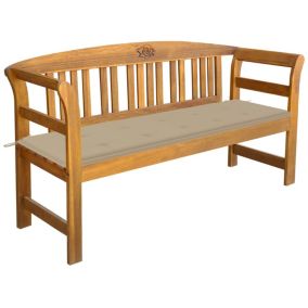 Banc de jardin meuble de patio bois Helloshop26