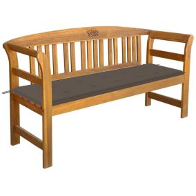 Banc de jardin meuble de patio bois Helloshop26