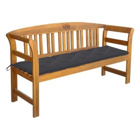 Banc de jardin meuble de patio bois Helloshop26