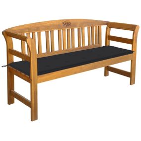 Banc de jardin meuble de patio bois Helloshop26