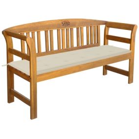 Banc de jardin meuble de patio bois Helloshop26