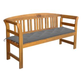 Banc de jardin meuble de patio bois Helloshop26