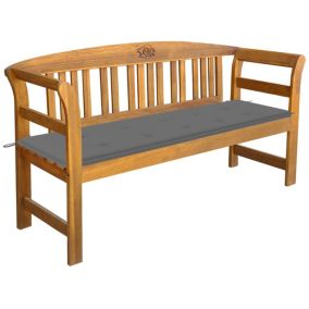 Banc de jardin meuble de patio bois Helloshop26