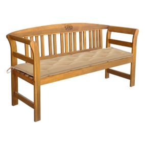 Banc de jardin meuble de patio bois Helloshop26